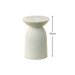 Zaliki Concrete Round Side Table - Pearl Terrazzo - Image 12