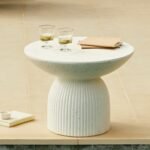 Zaliki Concrete Garden Coffee Table - Pearl Terrazzo