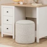 Abigail Storage Pouffe/Footstool - Dove Grey