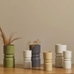 Ackton 20cm Ceramic Vase - White - Image 2