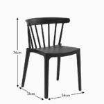 Outlet - Agatha Black Dining Chairs - Set of 2 - Image 9