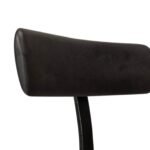 Outlet - Aiden Black Mango Wood Bar Stools - Set of 2  - Black Iron Legs - Image 3