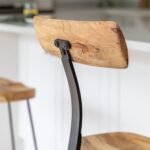 Outlet - Aiden Natural Mango Wood Bar Stool - Set of 2 - Image 10