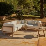 Outlet - Akira 5 Seater Wooden Garden Corner Sofa