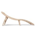 Akira Wooden Garden Rope Folding Sun Lounger - Image 6