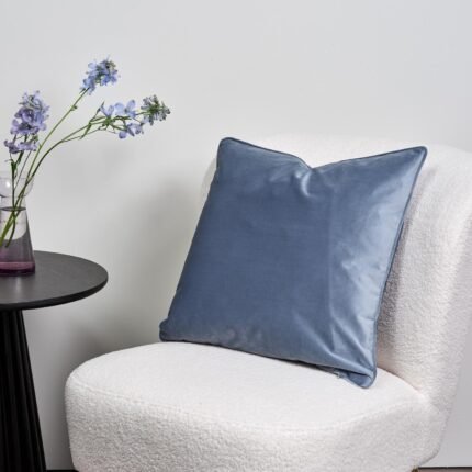 Alford 45x45cm Velvet Cushion Cover - Cornflower Blue