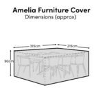 Rectangular Rain Cover 315x215x80cm - Amelia 6-8 Seater with Hali, Shiro, Imani or Nala - Image 2