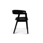 Priya Whitewash Dining Table Set  - 6 Seater - Ella Wooden Chairs - Black Legs - Image 10