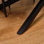 Amelia Black Dining Table Set - 6 Seater - Bella Cloud Grey Dining Chairs - Black Legs - Image 7