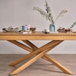Outlet - Amelia Oak Wood Non Extendable Dining Table - Image 3