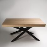 Outlet - Amelia Oak Wood Extendable Dining Table with Black Legs - Image 4