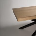 Outlet - Amelia Oak Wood Extendable Dining Table with Black Legs - Image 5