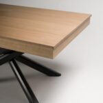 Outlet - Amelia Oak Wood Extendable Dining Table with Black Legs - Image 7