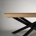 Outlet - Amelia Oak Wood Extendable Dining Table with Black Legs - Image 8