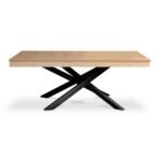 Amelia Whitewash Dining Table Set - 6 Seater - Freya Fossil Dining Chairs - Black Legs - Image 9