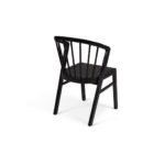 Amelia Whitewash Dining Table Set - 6 Seater - Mabel Black Spindle Back Chairs - Image 9