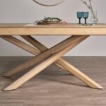 Amelia Whitewash Dining Table Set - 6 Seater - Freya Grey Dining Chairs - Whitewash Oak Legs - Image 4