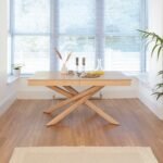 Amelia Whitewash Dining Table Set - 6 Seater - Freya Sand Dining Chairs - Whitewash Oak Legs - Image 4