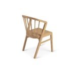 Amelia Pale Oak Dining Table Set - 6 Seater - Mabel Pale Oak Spindle Back Chairs - Image 7