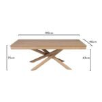 Amelia Whitewash Extendable Dining Table Set - 6 Seater - Freya Blue Dining Chairs - Whitewash Oak Legs - Image 10