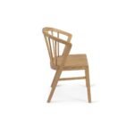 Amelia Pale Oak Extendable Dining Table Set with Black Legs - 6 Seater - Pale Oak Spindle Back Chairs - Image 9