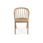 Amelia Pale Oak Extendable Dining Table Set with Black Legs - 6 Seater - Pale Oak Spindle Back Chairs - Image 8