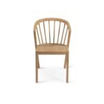 Amelia Pale Oak Dining Table Set - 6 Seater - Mabel Pale Oak Spindle Back Chairs - Image 5