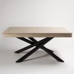 Amelia Whitewash Extendable Dining Table Set - 6 Seater - Freya Boucle Carver Chairs - Black Legs - Image 8