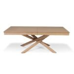 Amelia Whitewash Extendable Dining Table Set - 6 Seater - Freya Blue Dining Chairs - Whitewash Oak Legs - Image 9