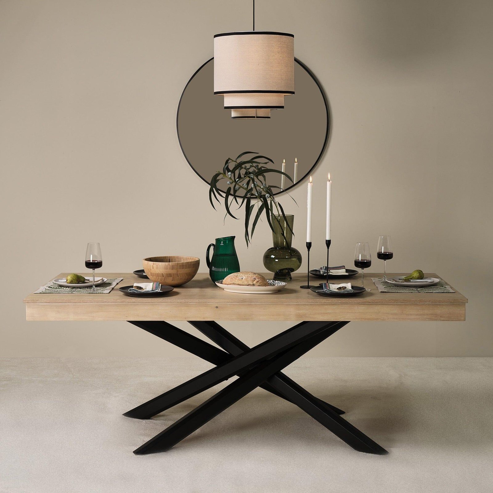 amelia-whitewash-wood-non-extending-dining-table-black-legs-laura-james-1_ffceb40a-7e81-4ee2-a456-b5c1c246b2b7 Amelia Whitewash Wood Dining Table - Non Extendable - Black Legs