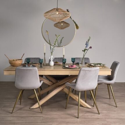 Outlet - Amelia Whitewash Wood Non-Extendable Dining Table