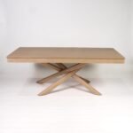 Amelia Whitewash Dining Table Set - 6 Seater - Freya Fern Green Carver Chairs - Whitewash Legs - Image 3