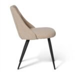 Outlet - Amy Dining Chair - Set of 2 - Boucle with Black Legs - Image 5