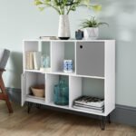 Anderson Cube Storage Unit - White with Grey Cupboards - Image 2