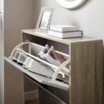 Anderson Shoe Cabinet - 2 Door - Oak Effect & Grey - Image 5