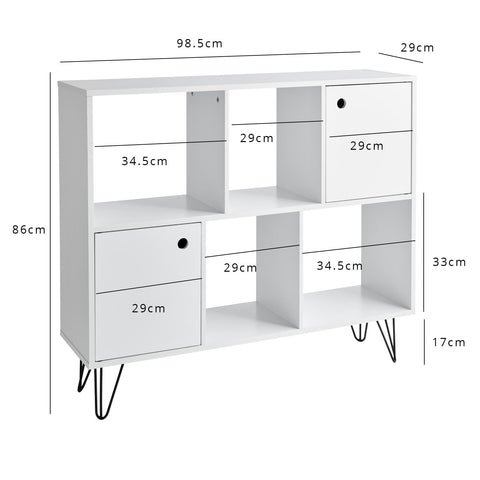Outlet – Anderson cube storage unit - White with white cupboards 1 Outlet – Anderson cube storage unit - White with white cupboards