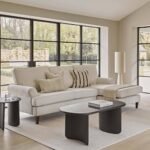Outlet - Annabelle Corner Sofa With Chaise Natural Ivory With Dark Oak Legs - Image 2