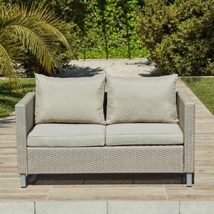 Outlet - Aria Rattan 2 Seat Sofa