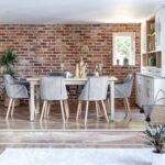 Ella Pale Oak Dining Table Set - 6 Seater - 2 Freya Grey Carver Chairs & 4 Dining Chairs - Whitewash Oak Legs