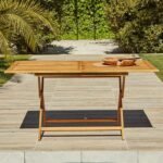 Ashby 4 Seater Wooden Garden Dining Set - 120cm - Image 8