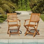 Ashby 4 Seater Wooden Garden Dining Set - 120cm - Image 9