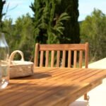 Ashby 4 Seater Wooden Rectangle Folding Dining Table - 120cm - Image 4