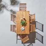 Ashby 6 Seater Wooden Garden Dining Set - 150cm - Image 8