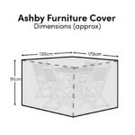 Ashby Rectangular Table 4-Seater Furniture Cover - 170x120x91cm