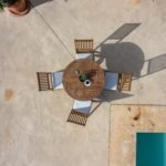 Outlet - Ashby 4 Seater Wooden Round Folding Garden Dining Table - 100Cm - Image 10