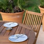 Outlet - Ashby 4 Seater Wooden Round Folding Garden Dining Table - 100Cm - Image 3