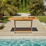 Ashby 6 Seater Wooden Garden Dining Set - 150cm - Image 9