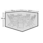 Outlet - Large Round Garden Furniture Cover - Shiro & Ashby 8 Seater Sets - Image 5