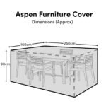 Rectangular Rain Cover 250x160x90cm - Amelia 6 Seater with Wren or Ryder Chairs - Aspen 4-6 Seater - Oakley 4-6 Seater - Image 2