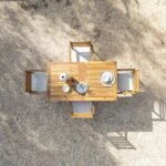 Aspen 4 Seater Wooden Garden Dining Set with Grey Parasol - 140cm to 200cm - Image 7